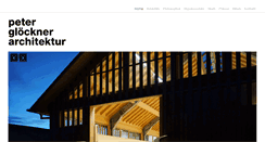 Desktop Screenshot of gloeckner-architektur.de