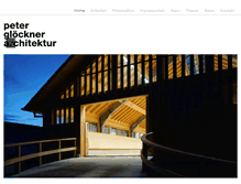 Tablet Screenshot of gloeckner-architektur.de